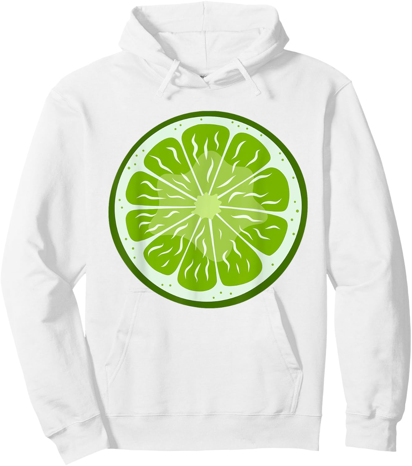 Lime Sliced Fruit Cute Easy Halloween Costume Hoodie - Hoodie | White
