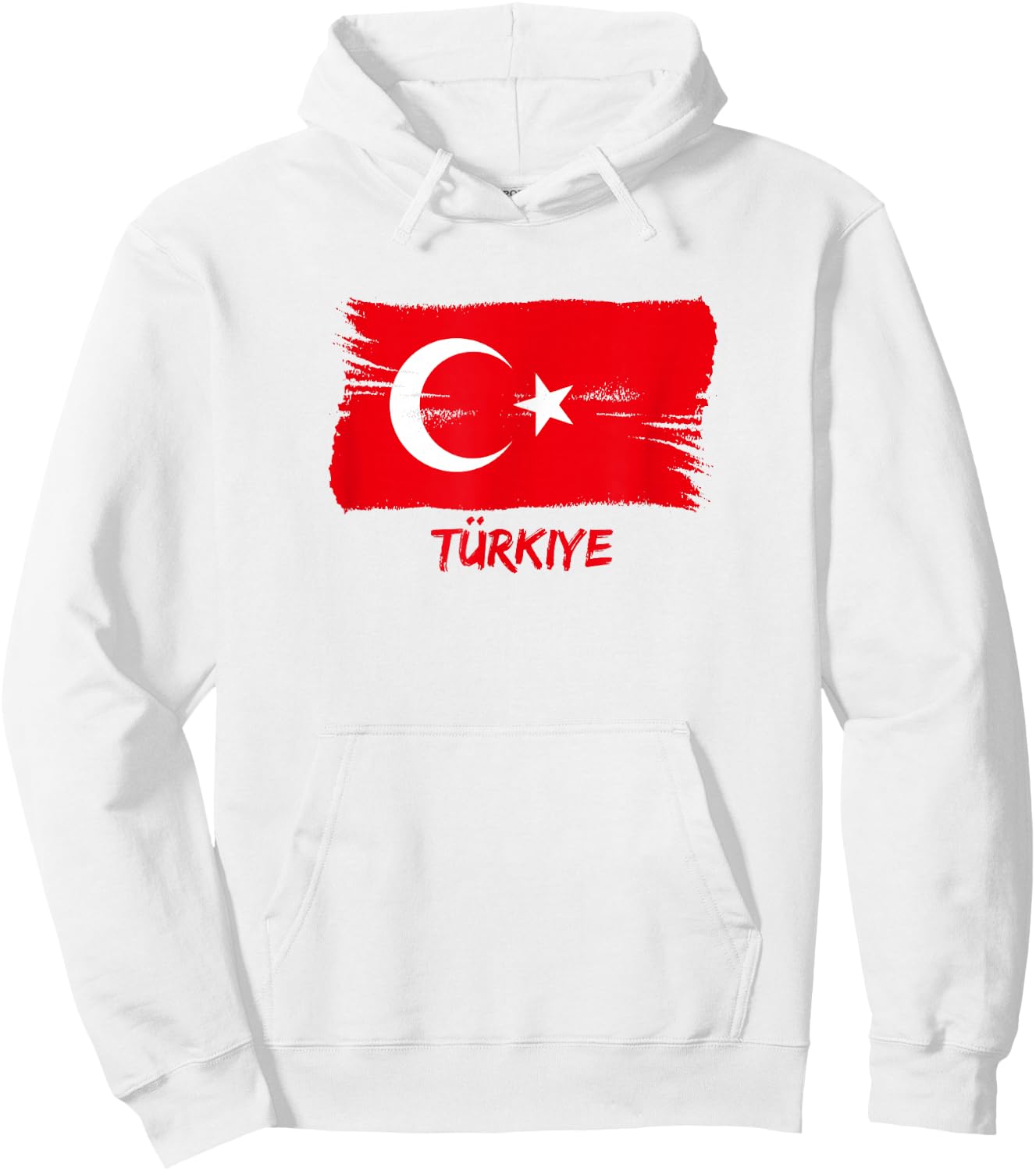 Turkish Fan Flag Turkey Hoodie - Hoodie | White