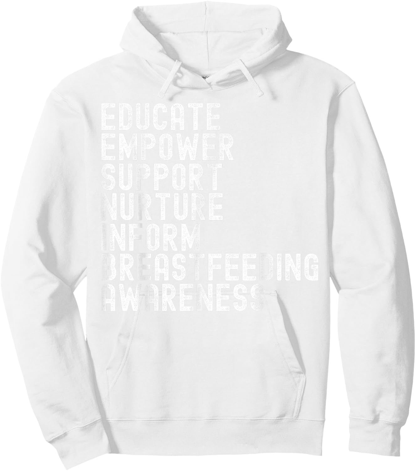 World Breastfeeding Week Awareness Breast Milk Lactation Mom Hoodie - Hoodie | White