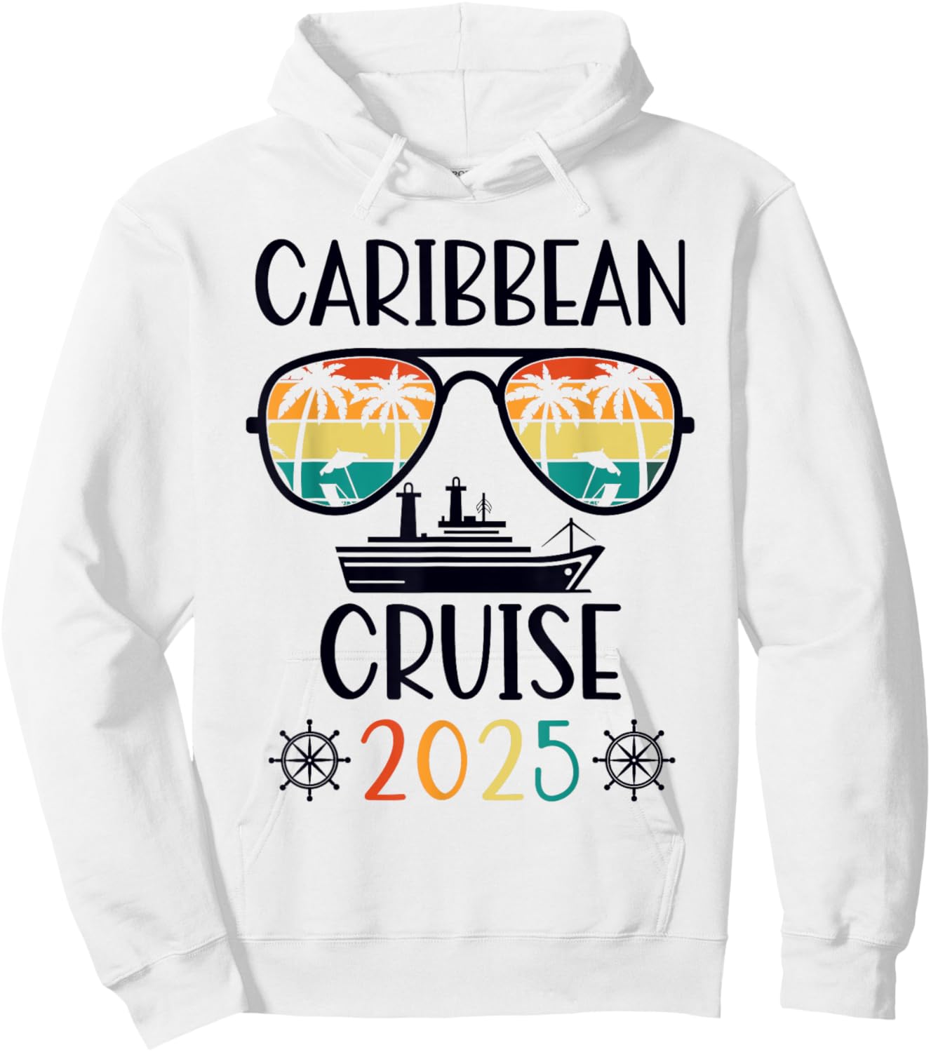 Caribbean Cruise 2025 Vacation Trip Matching Family Group Hoodie - Hoodie | White