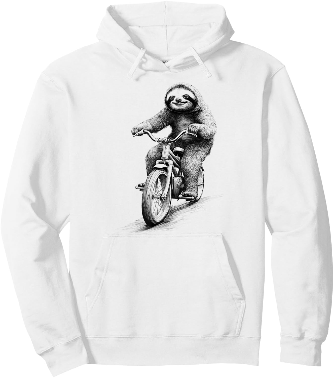 Sloth Riding Bicycle Biker Sloth Ride Slow Hoodie - Hoodie | White