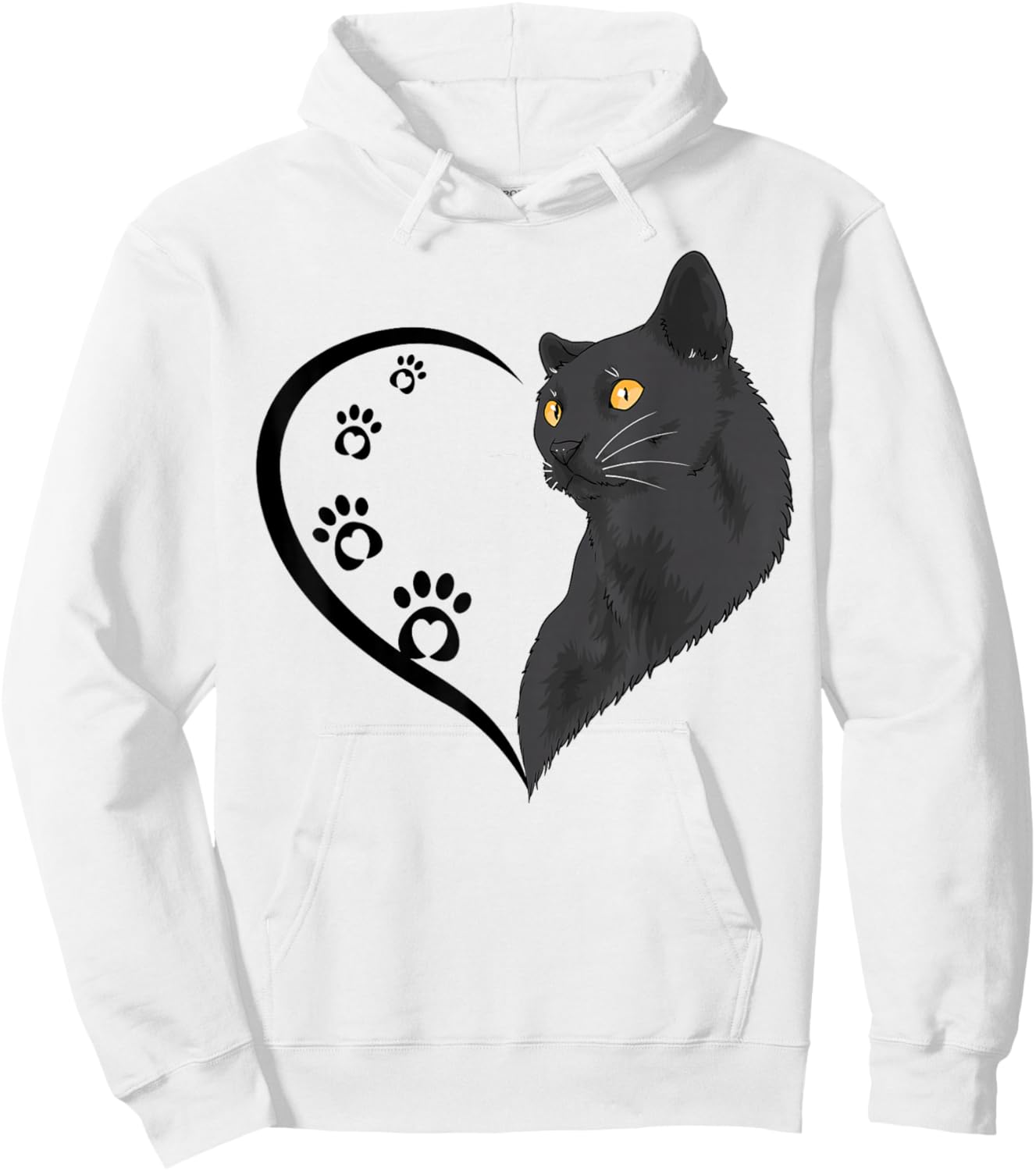 Cat Shirt Cat Shirts Girls Kids Cute Heart Cat Mom Hoodie - Hoodie | White