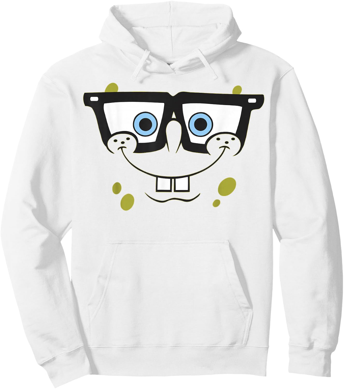 Spongebob Squarepants Halloween Glasses Big Face Costume Hoodie - Hoodie | White