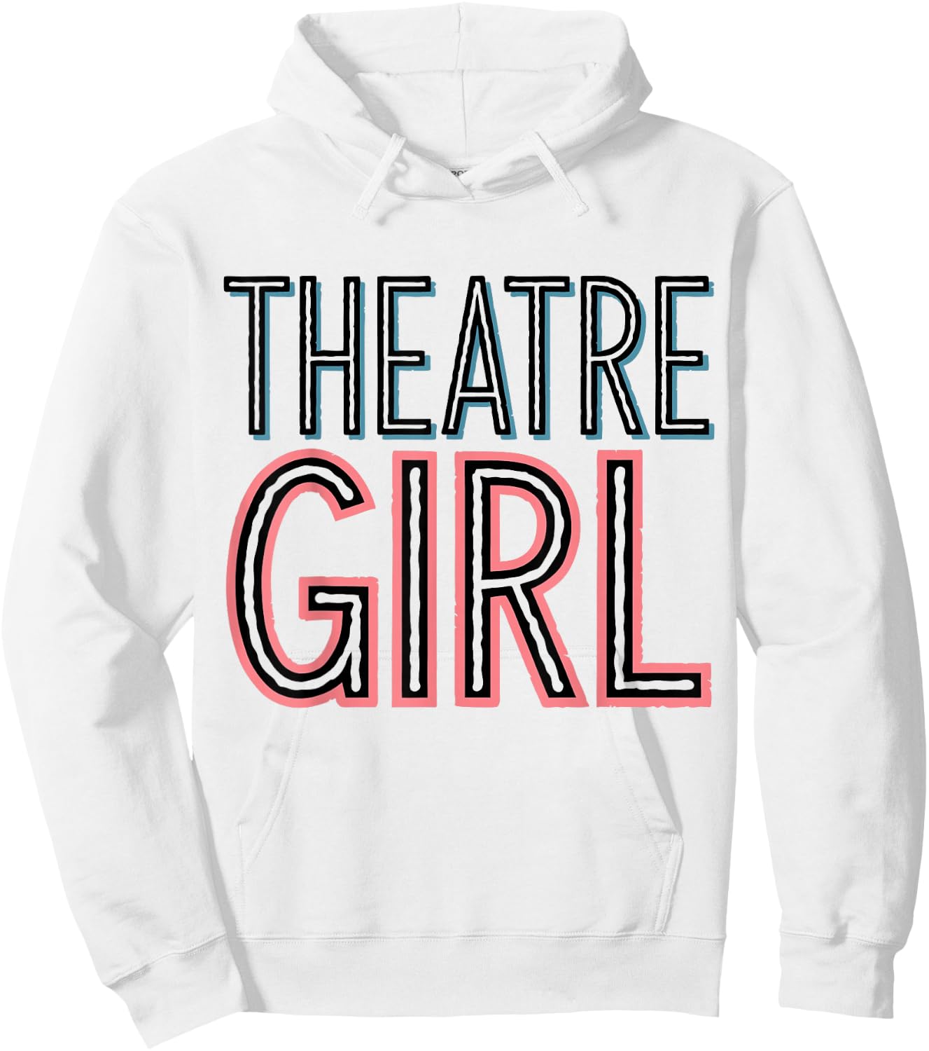 Drama Actress Theater Girl Acting Hoodie - Hoodie | White