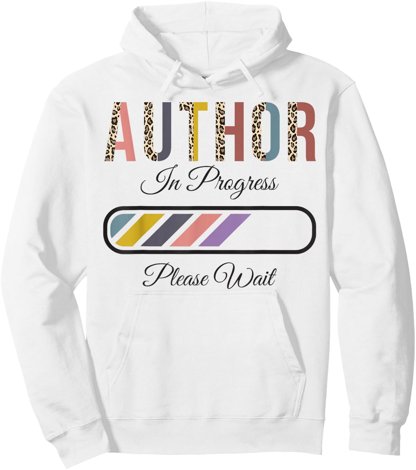Author In Progress Please Wait, Future Author Funny Hoodie - Hoodie | White