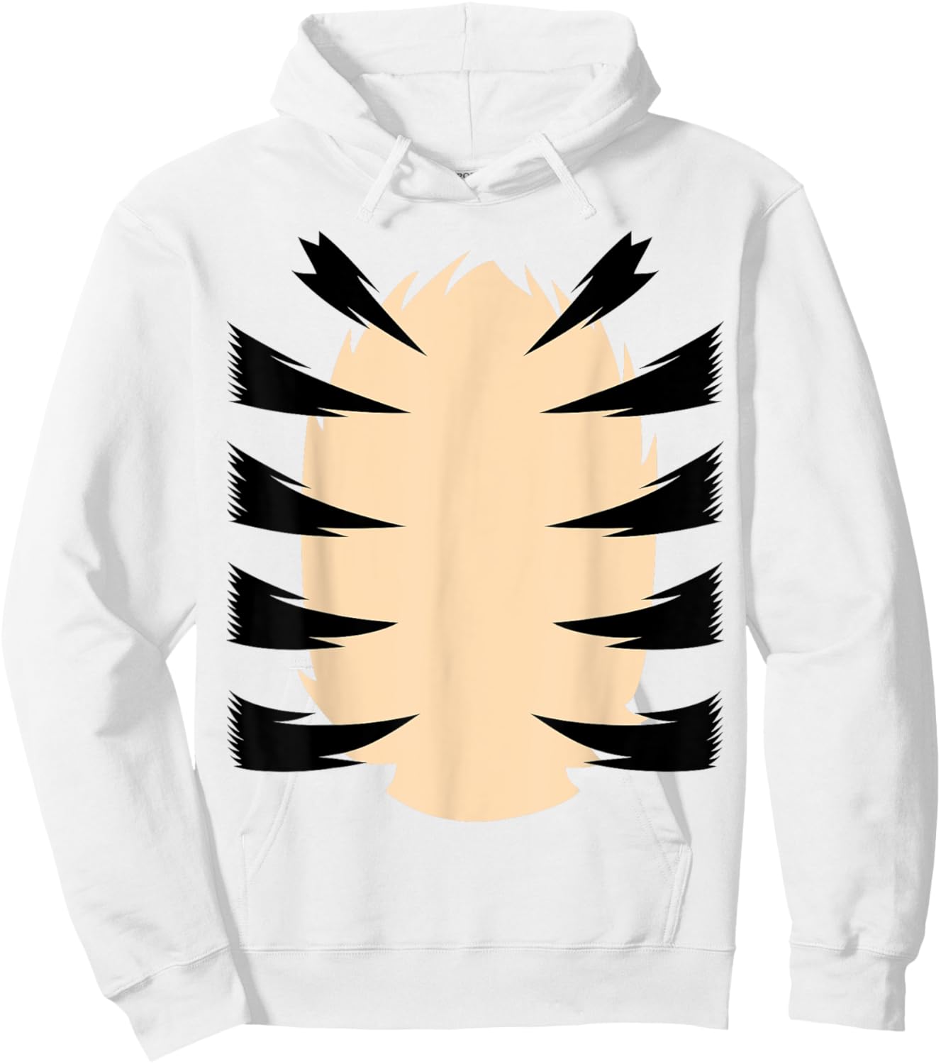 Orange Tiger Costume for Kids DIY Halloween Costume Hoodie - Hoodie | White