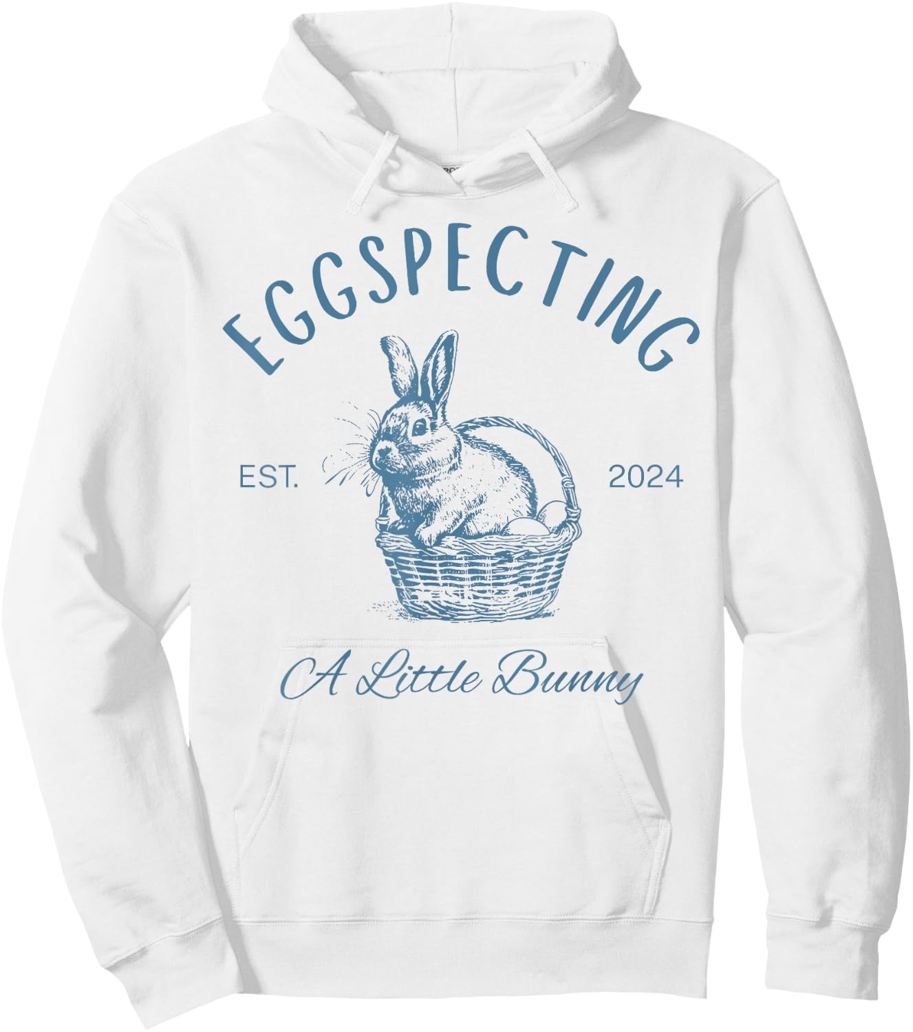 Eggspecting A Little Bunny Hoodie - Hoodie | White