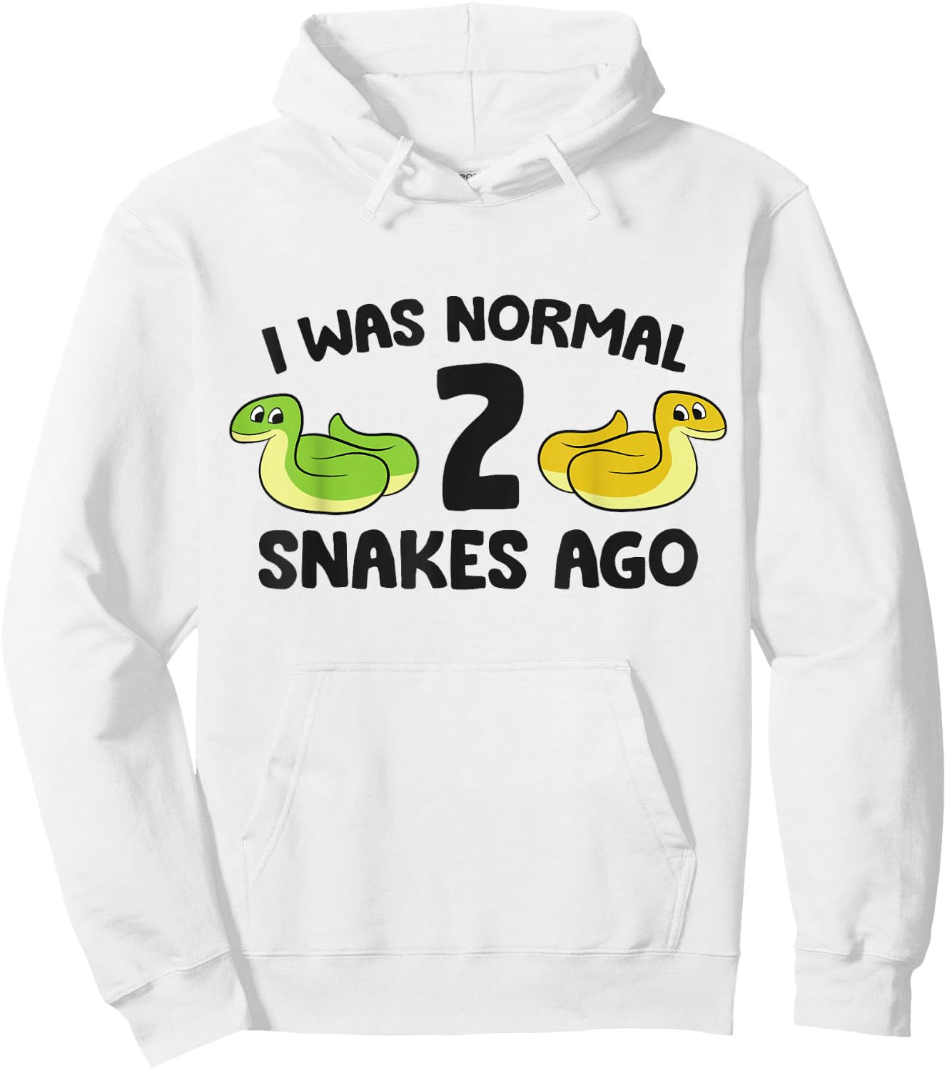 I Was Normal 2 Snakes Ago Hoodie - Hoodie | White