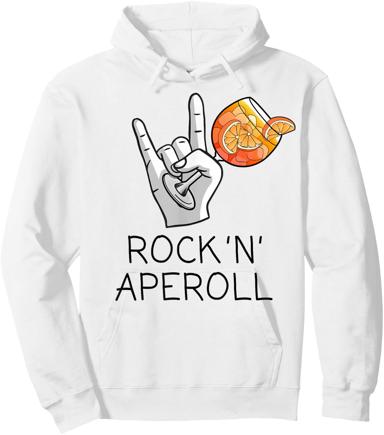 Rock 'N' Aperoll I Aperoller Aperollin Splash Club JGA Fun , White Hoodie - Hoodie | White
