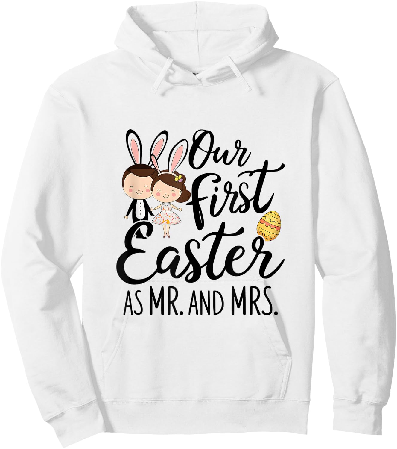 Our First Easter Together - Matching Couple Design Hoodie - Hoodie | White