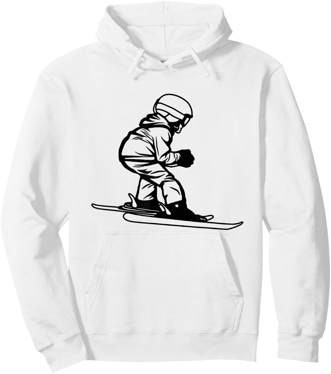 Skier Children's , White Hoodie - Hoodie | White