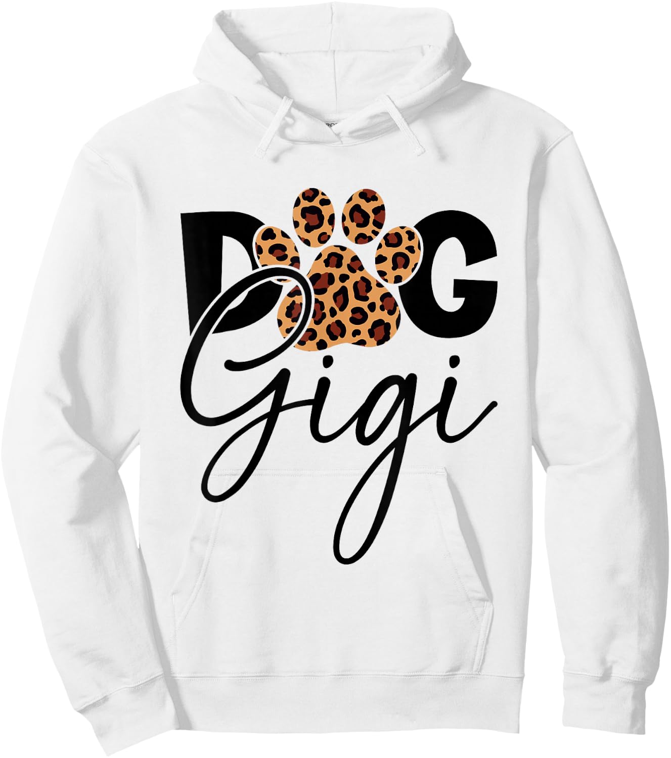 Dog Gigi Leopard Skin Graphic Fur Gigi Funny Dog Lover Hoodie - Hoodie | White