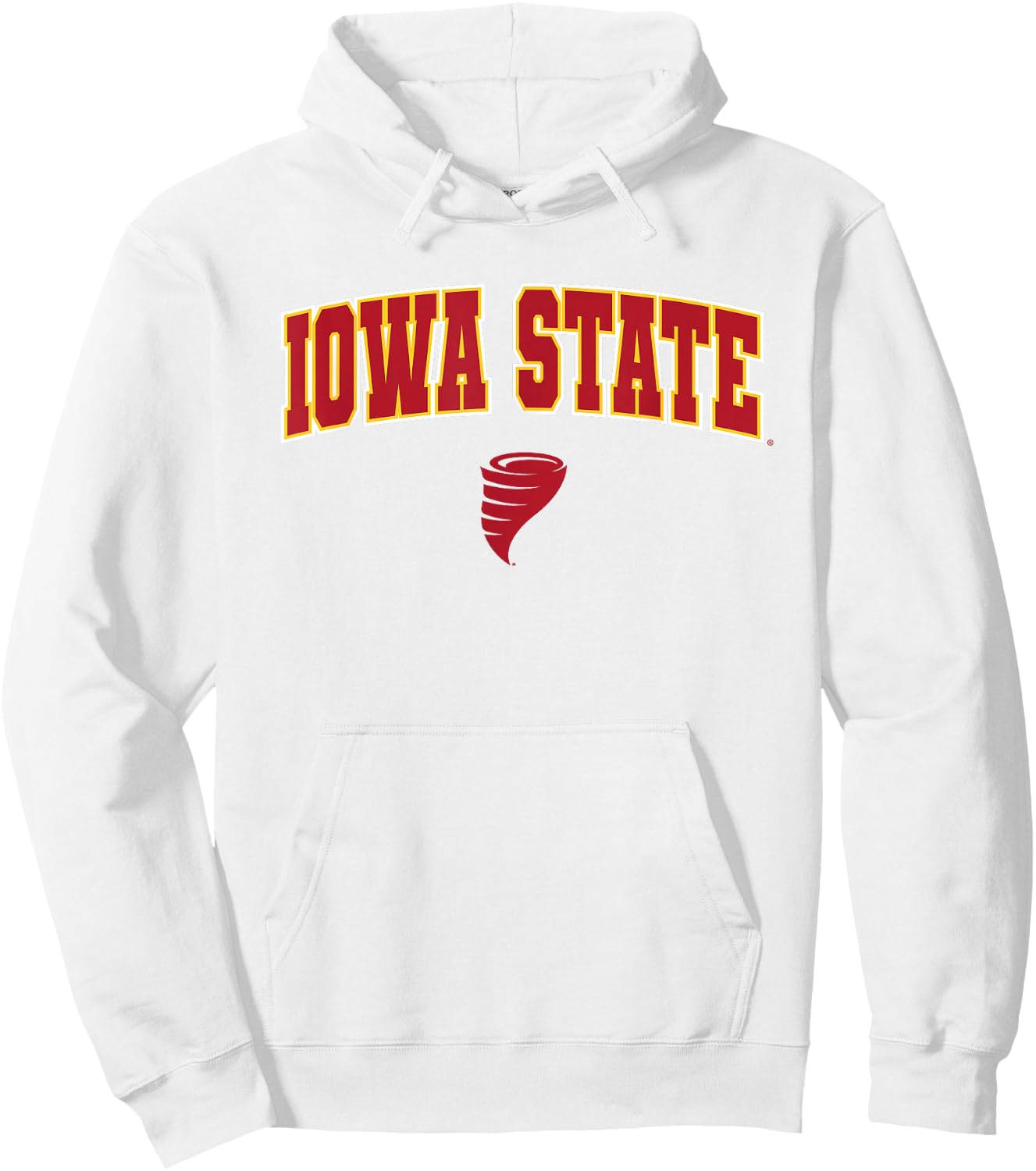 Iowa State University Cyclones Arch Logo Hoodie - Hoodie | White