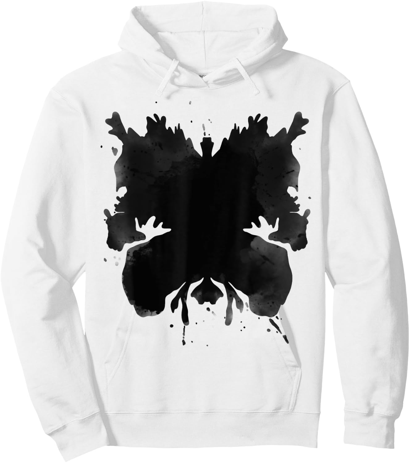 Aesthetic Moth Ink Blot Rorschach Psychology Student Teacher Hoodie - Hoodie | White