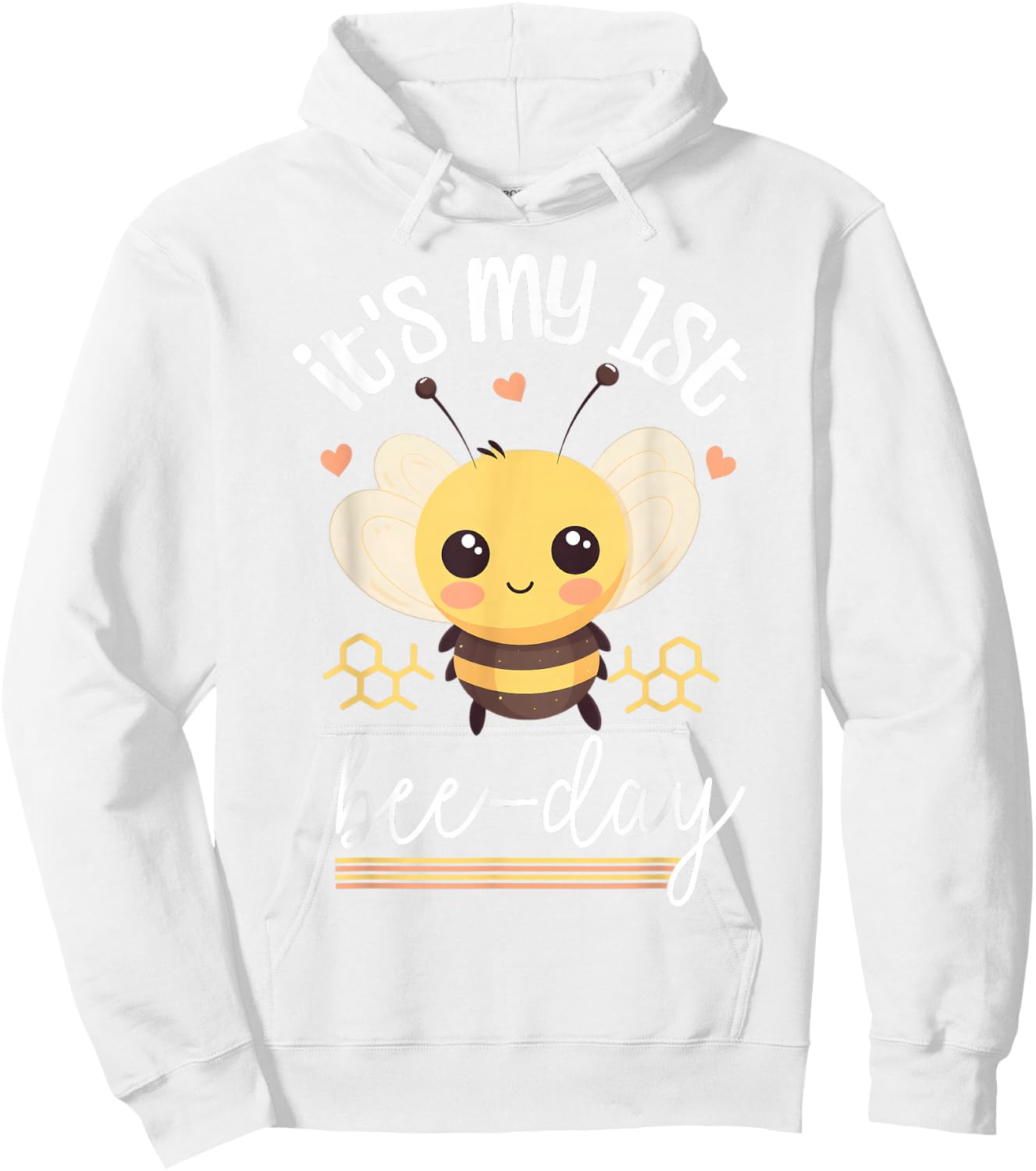 1. Geburtstag Biene, 1. Bienentag, erste Geburtstagsparty Mädchen Hoodie - Hoodie | White