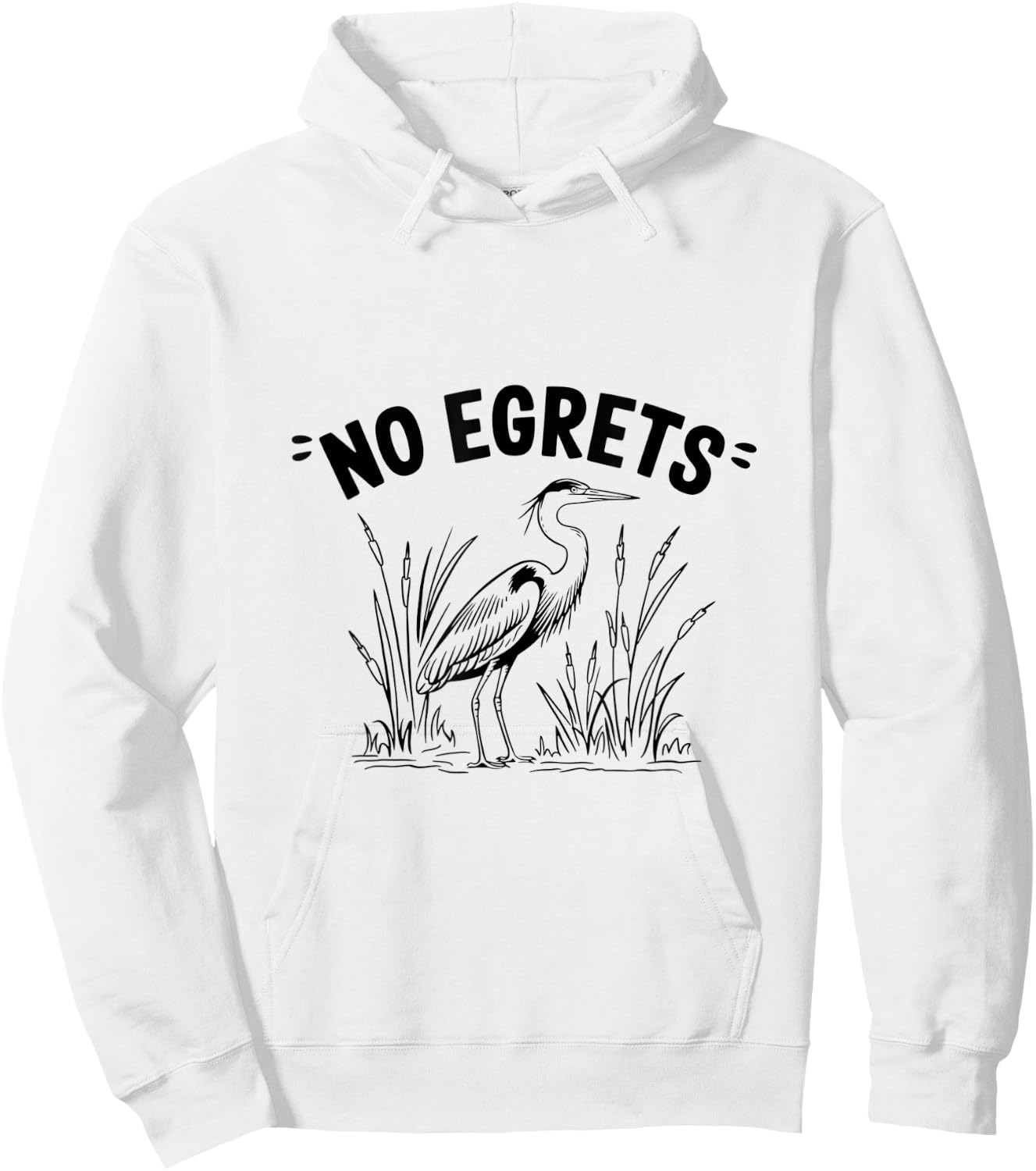 Funny Egret Bird Watching Watcher Birder Hoodie - Hoodie | White