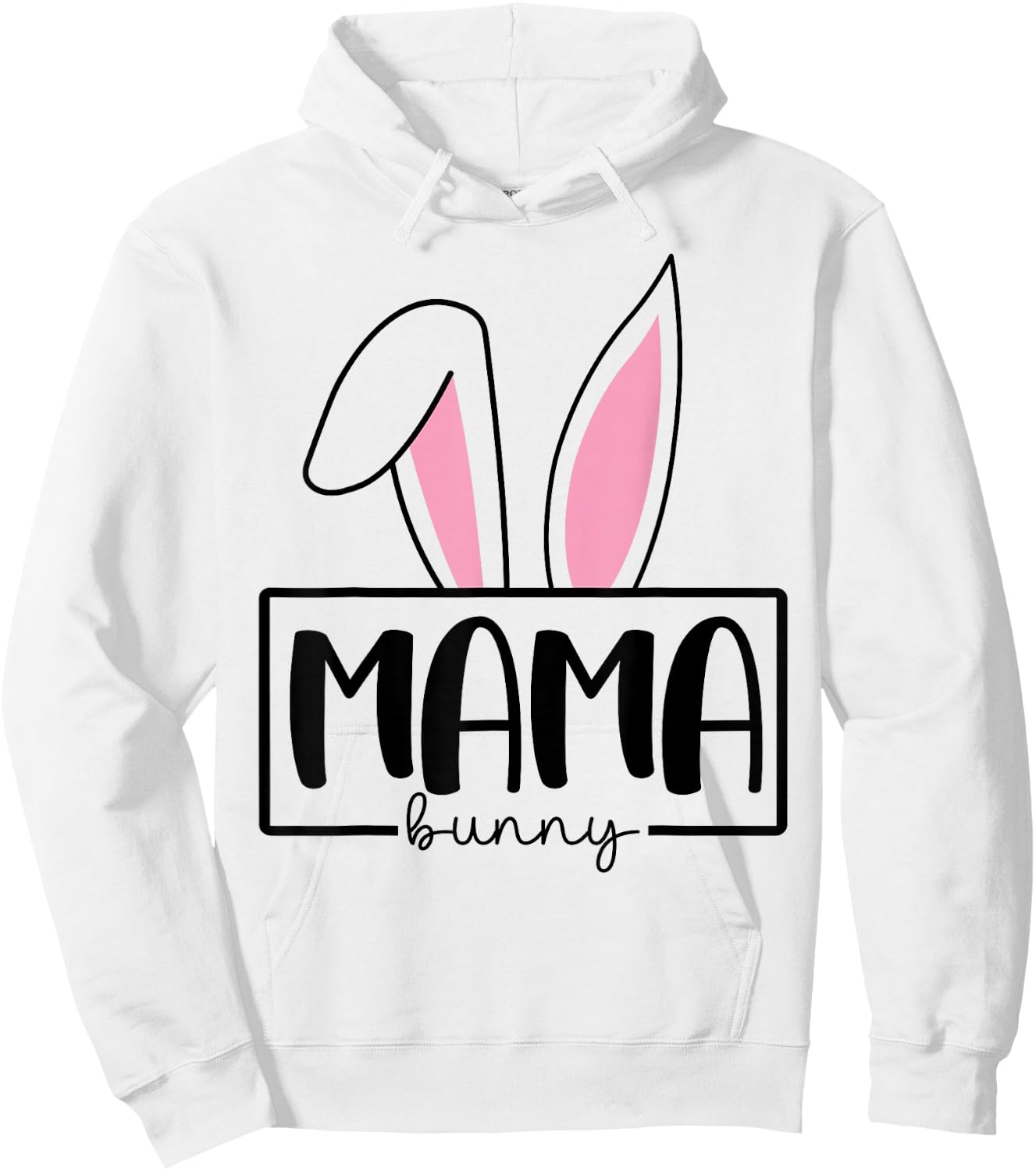 Funny Mama Bunny Happy Easter Family Matching Hoodie - Hoodie | White