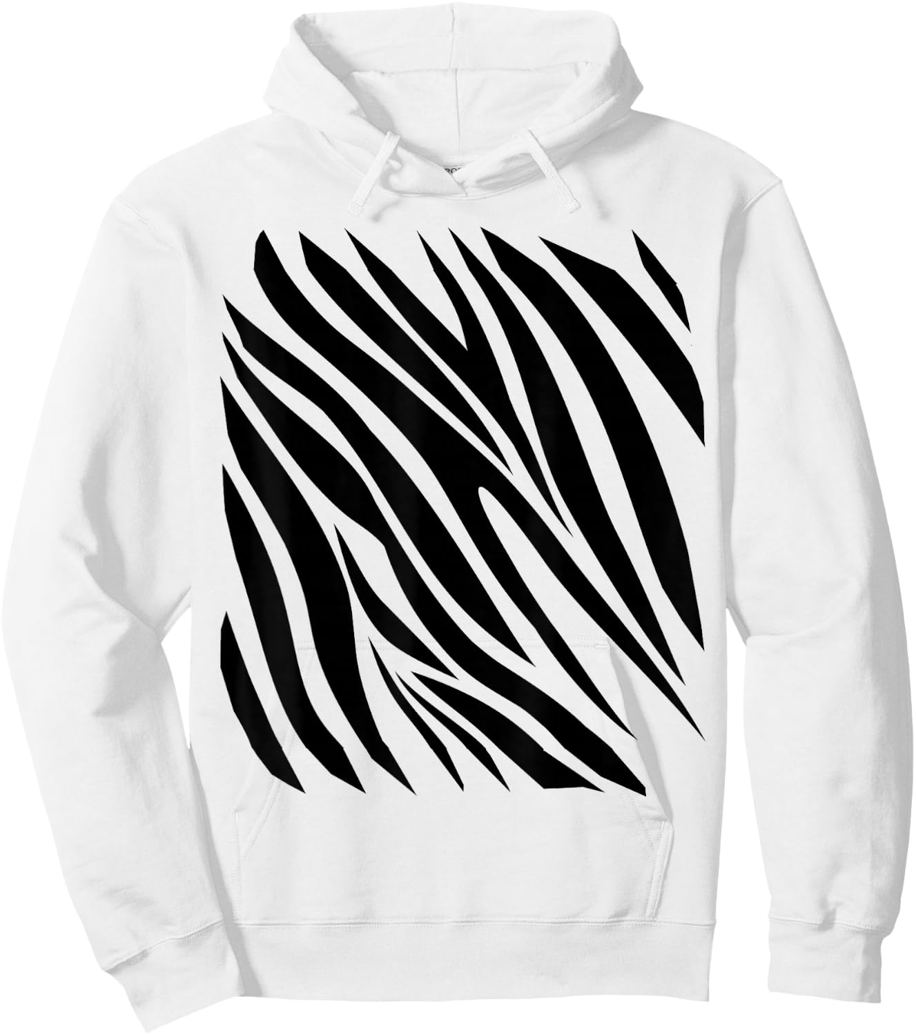 Zebra Print Idea For Kids & Zebra Strips Halloween Costume Hoodie - Hoodie | White