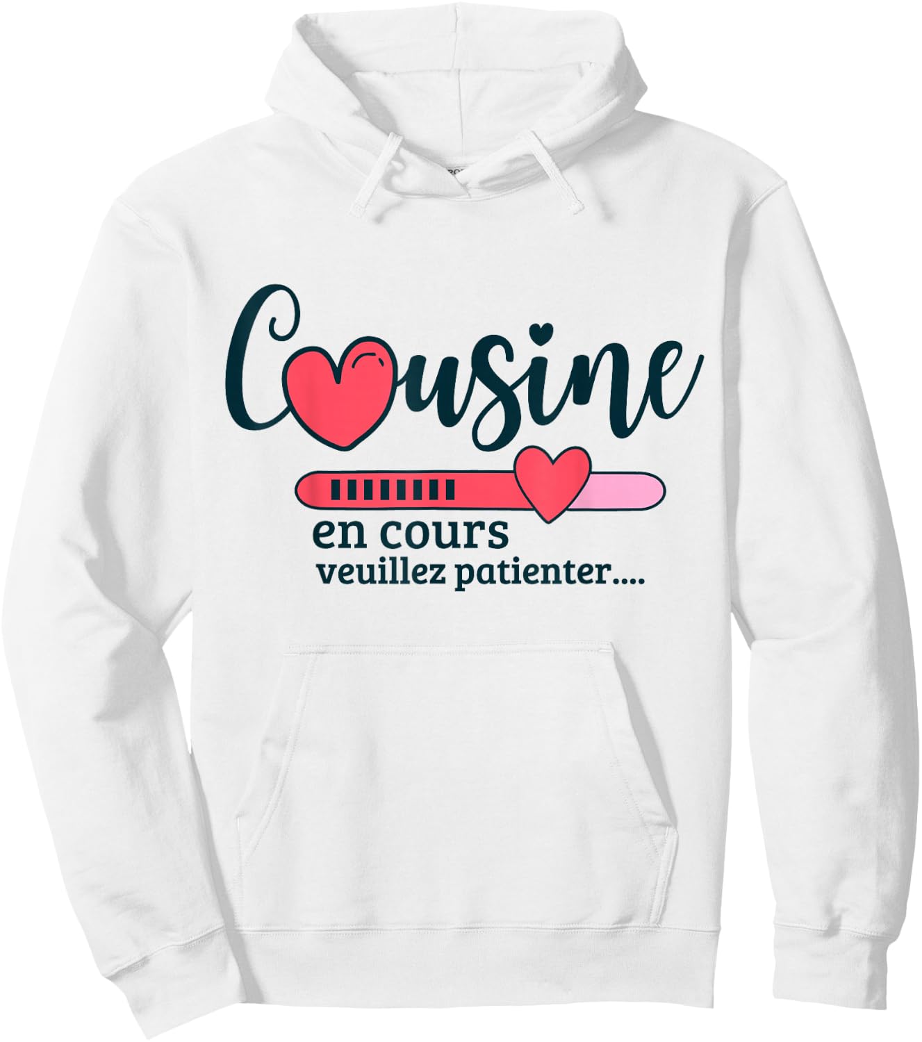 Soon Cousin Gift Surprise Girl Future Cousin 2025 , white, S Hoodie - Hoodie | White