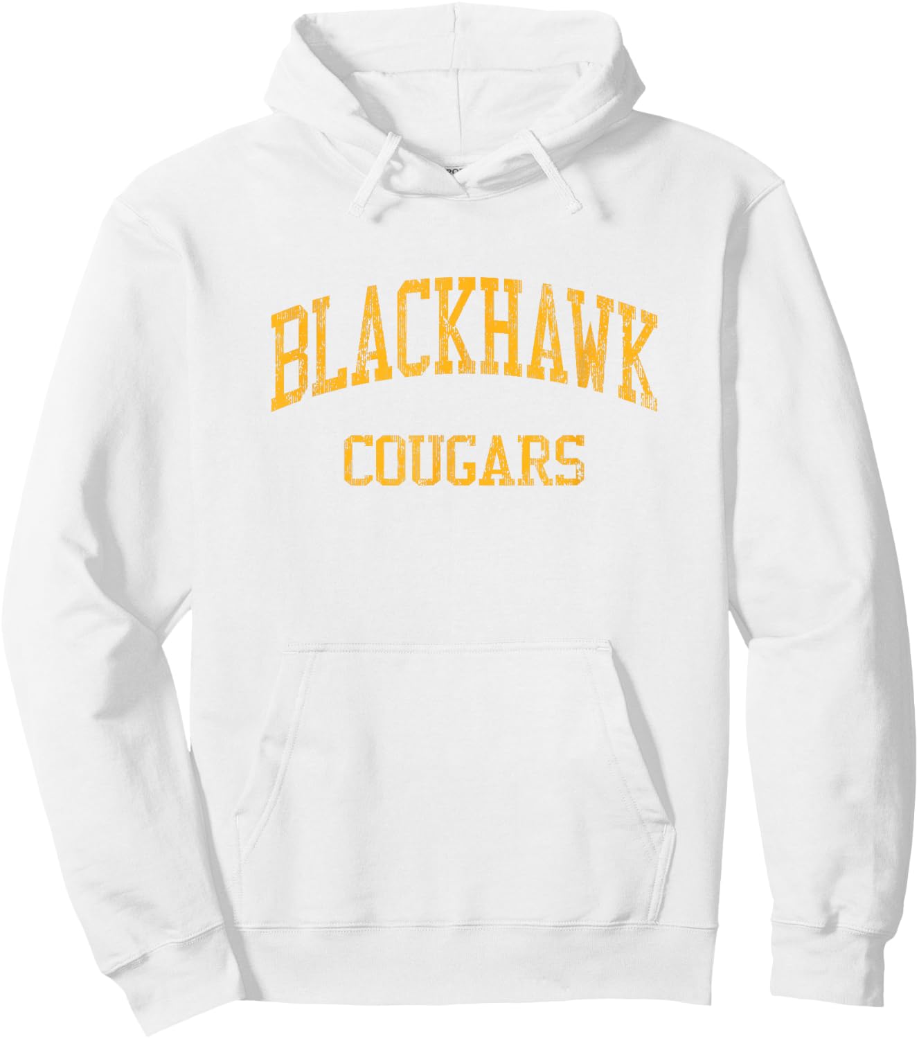 Blackhawk High School HS Beaver Falls PA Vintage Sports Hoodie - Hoodie | White
