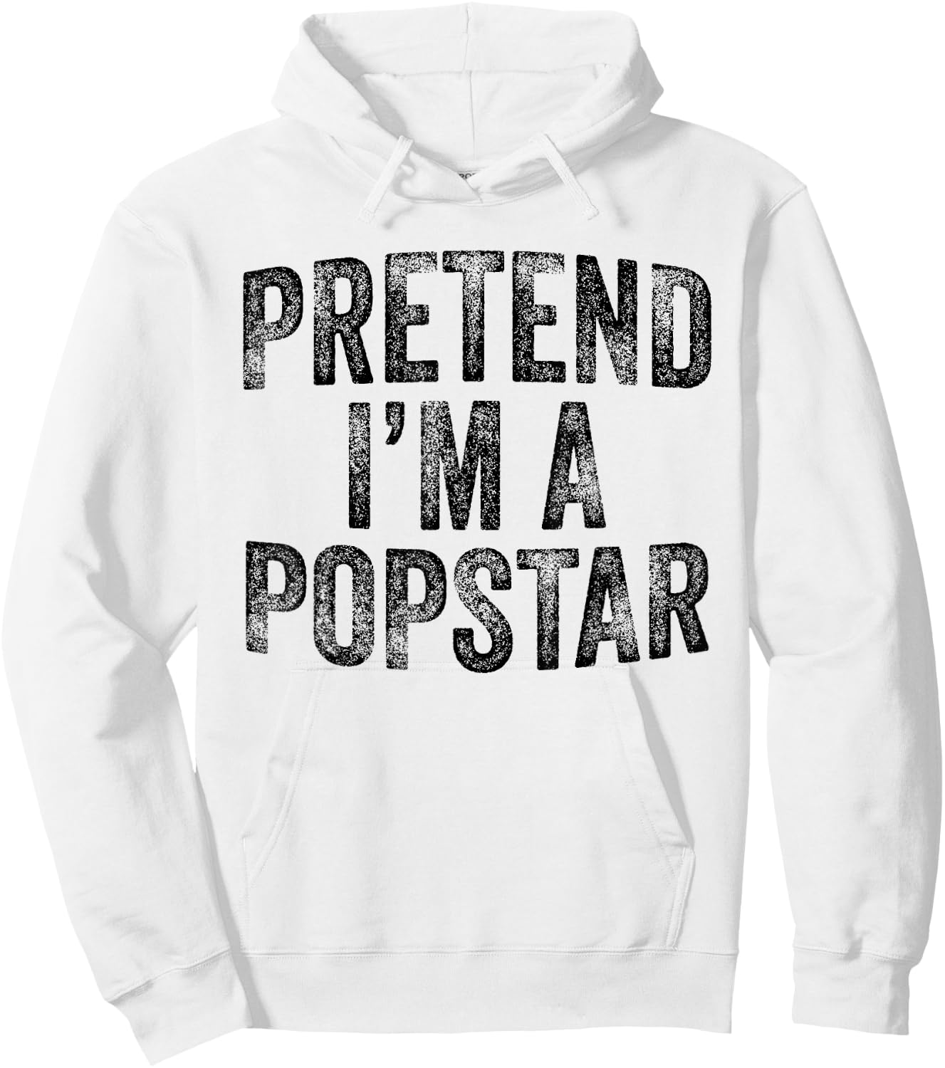Pretend I'm A Popstar Family Lazy Halloween Party Costume Hoodie - Hoodie | White