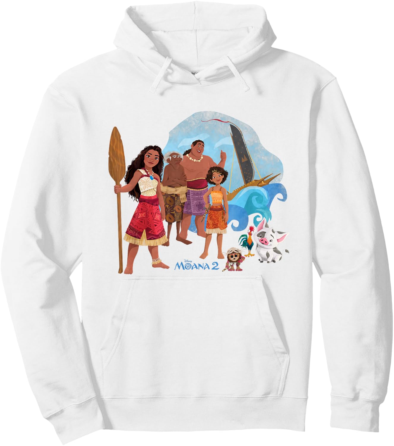 Disney Moana 2 Oceania Wayfinder Group Shot Hoodie - Hoodie | White