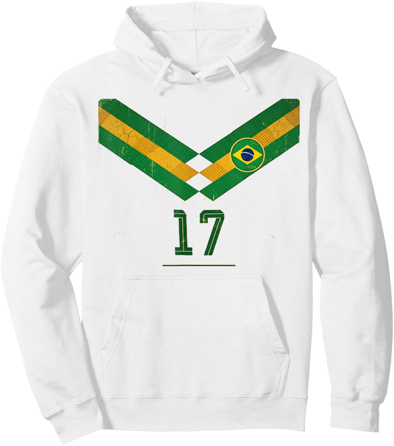 Brésil Cadeau Drapeau Brésil Fan Vintage Samba Brasil Hoodie - Hoodie | White
