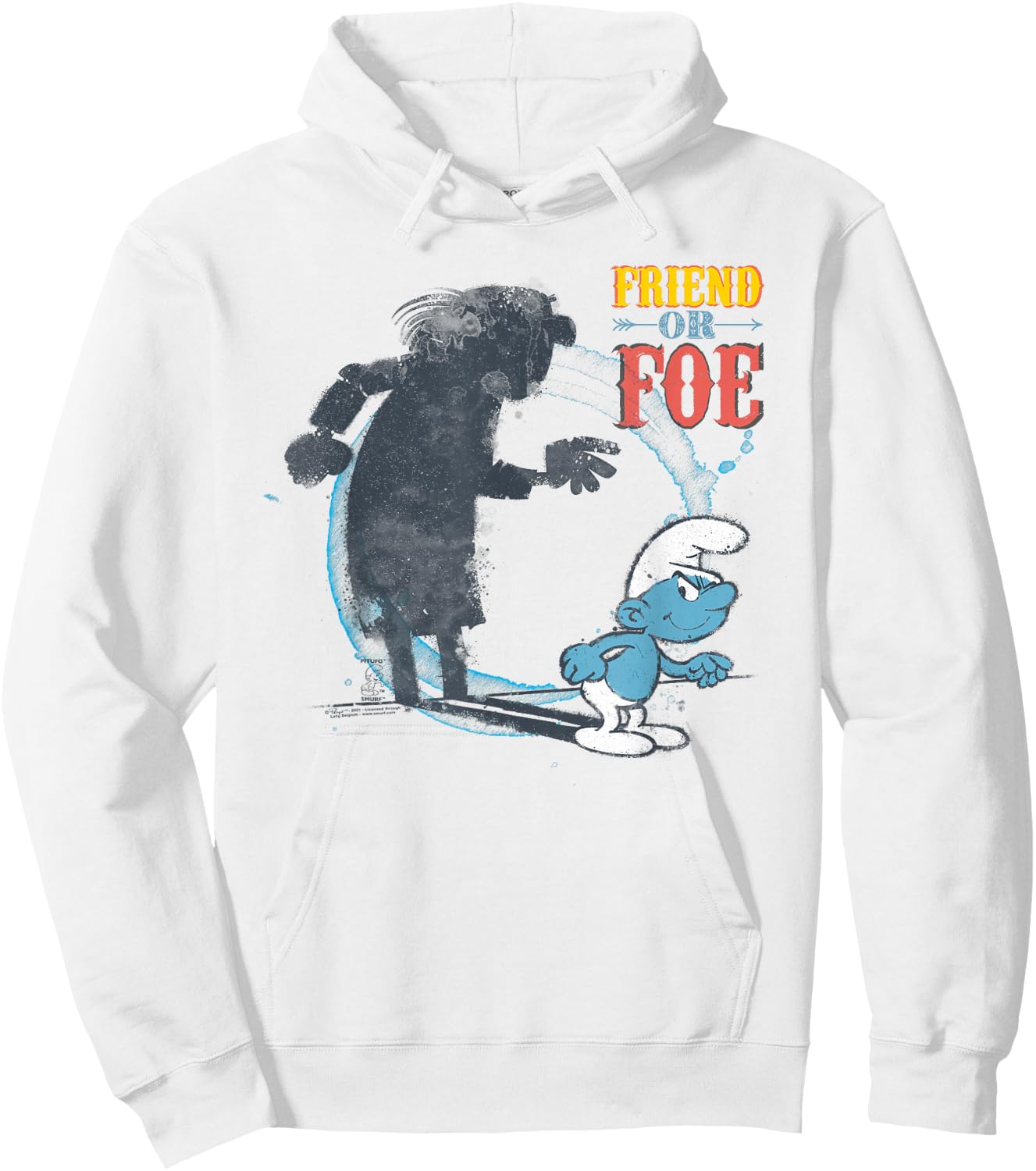 The Smurfs Gargamel Shadow Friend or Foe Hoodie - Hoodie | White