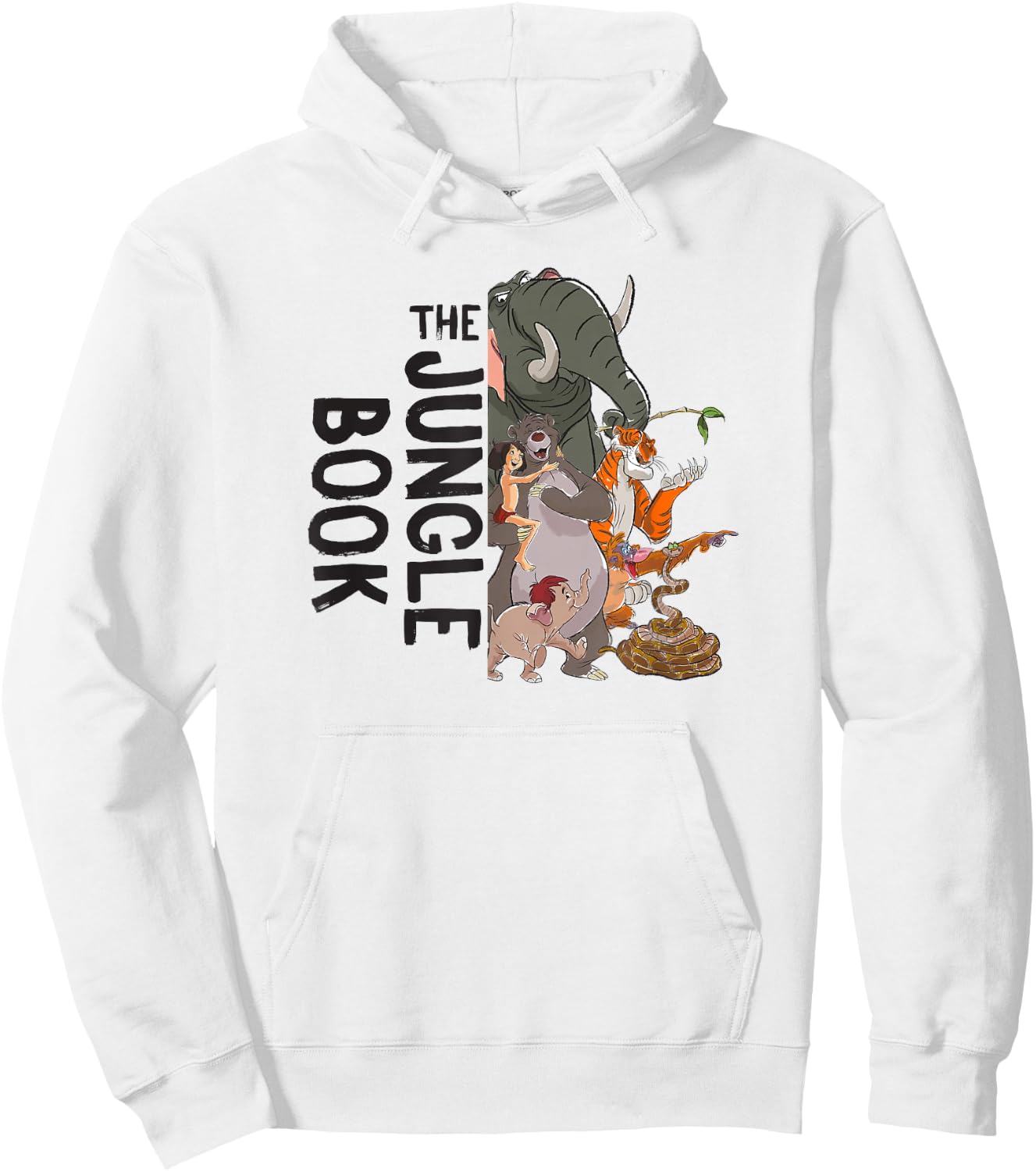 Disney The Jungle Book Split Image Group Poster Hoodie - Hoodie | White