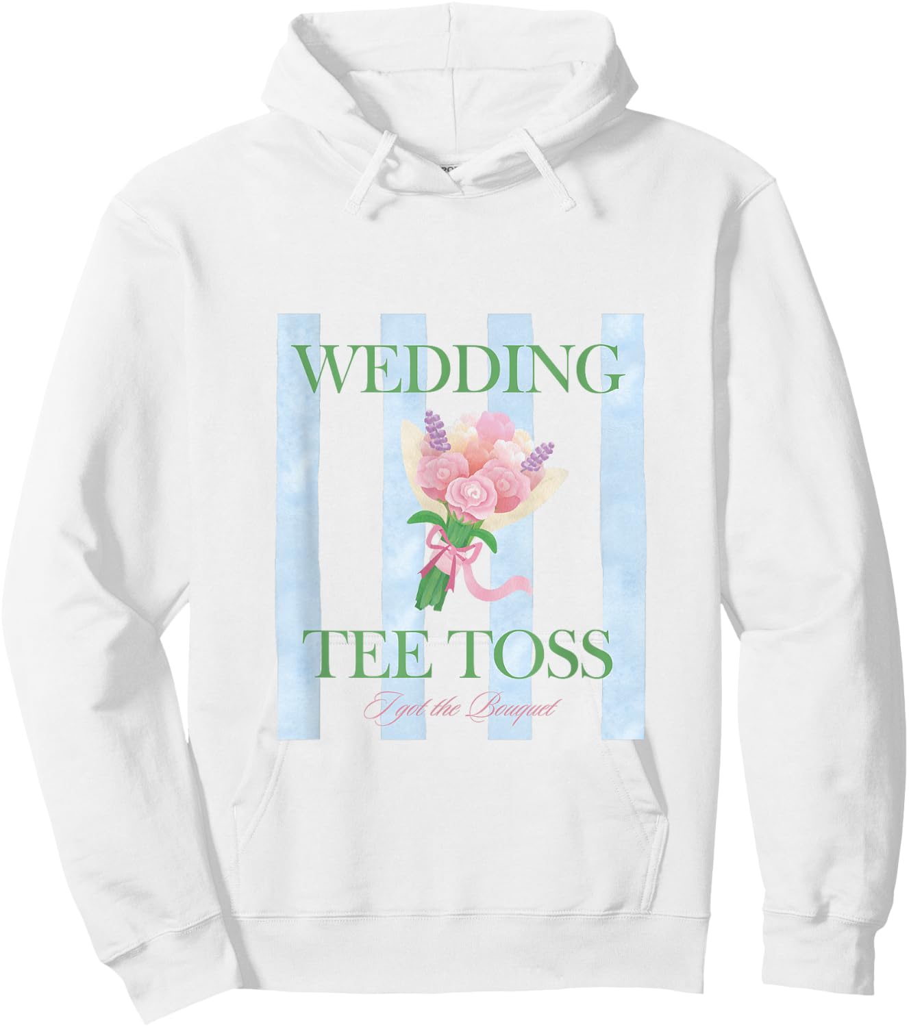 Wedding Toss - I Got the Bouquet Bridal Toss Hoodie - Hoodie | White