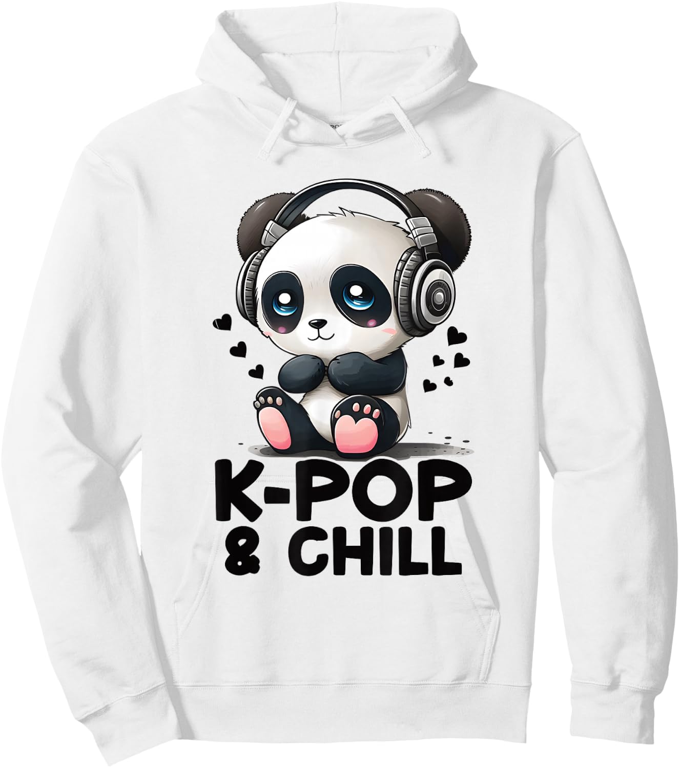 K pop & Chill Kpop Bias Panda Fanartikel K-pop Fanartikel Hoodie - Hoodie | White