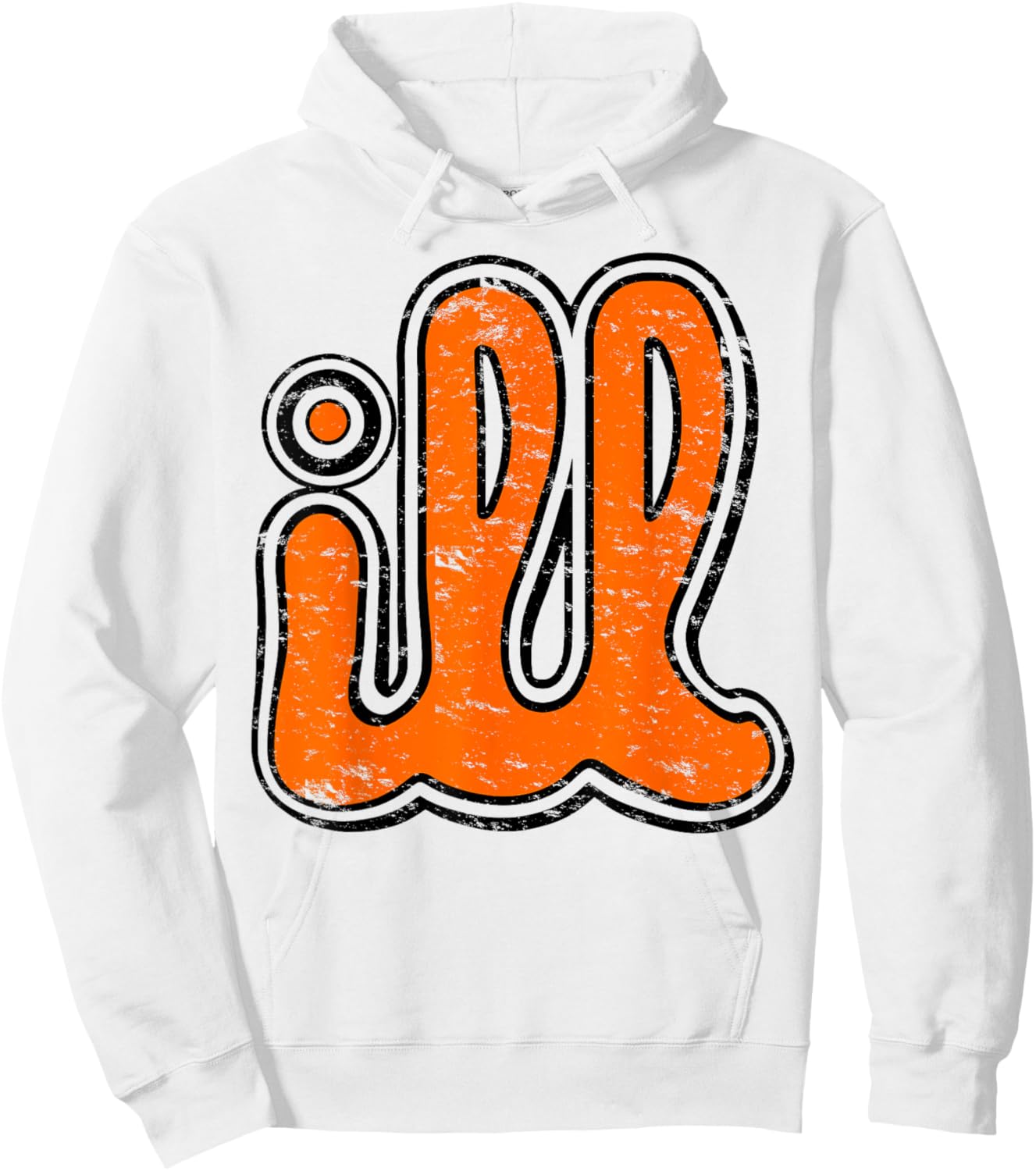 Vintage ILL Orange and Black Philly Philly Hoodie - Hoodie | White