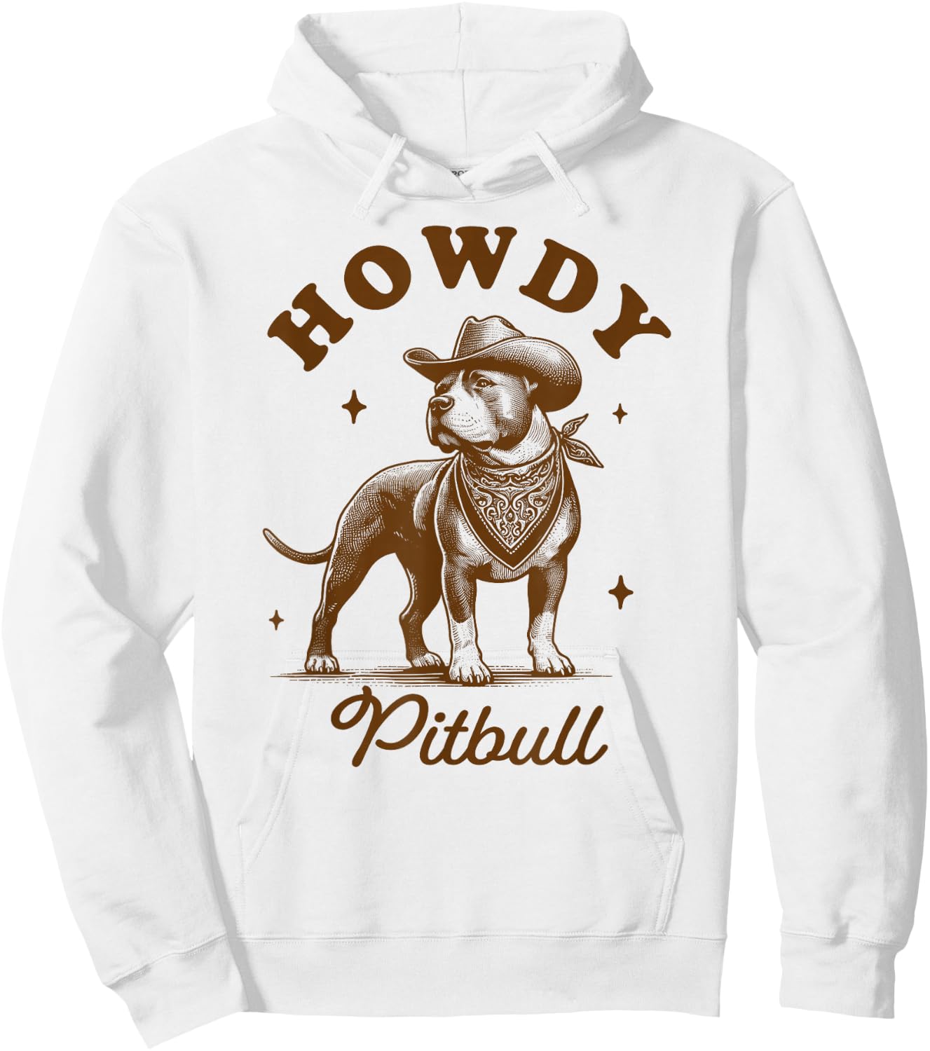 Pitbull Pittie Mom Pitbull Lover Western Life Howdy Pitbull Hoodie - Hoodie | White
