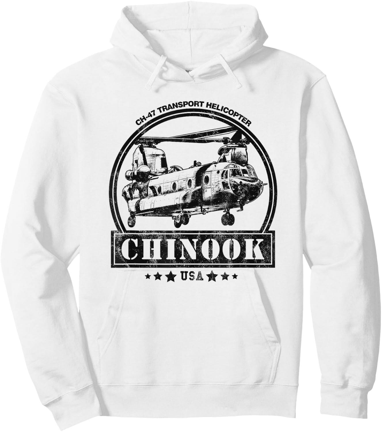 CH-47 Chinook Helicopter Hoodie - Hoodie | White