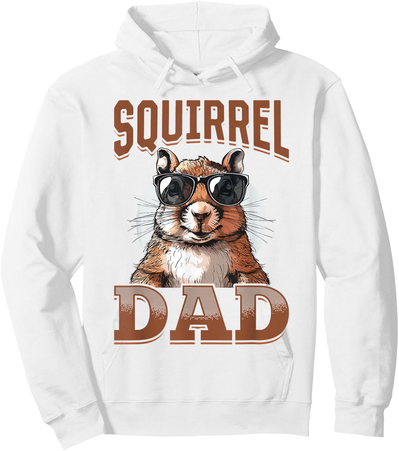 Funny Squirrel Animal Squirrel Dad Hoodie - Hoodie | White
