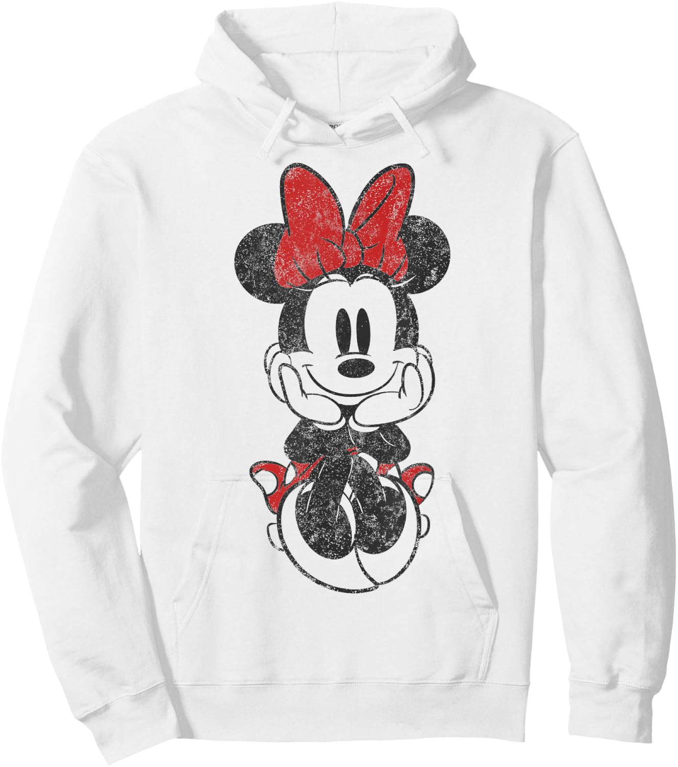 Disney Mickey and Friends Minnie Mouse Vintage Sitting Hoodie - Hoodie | White