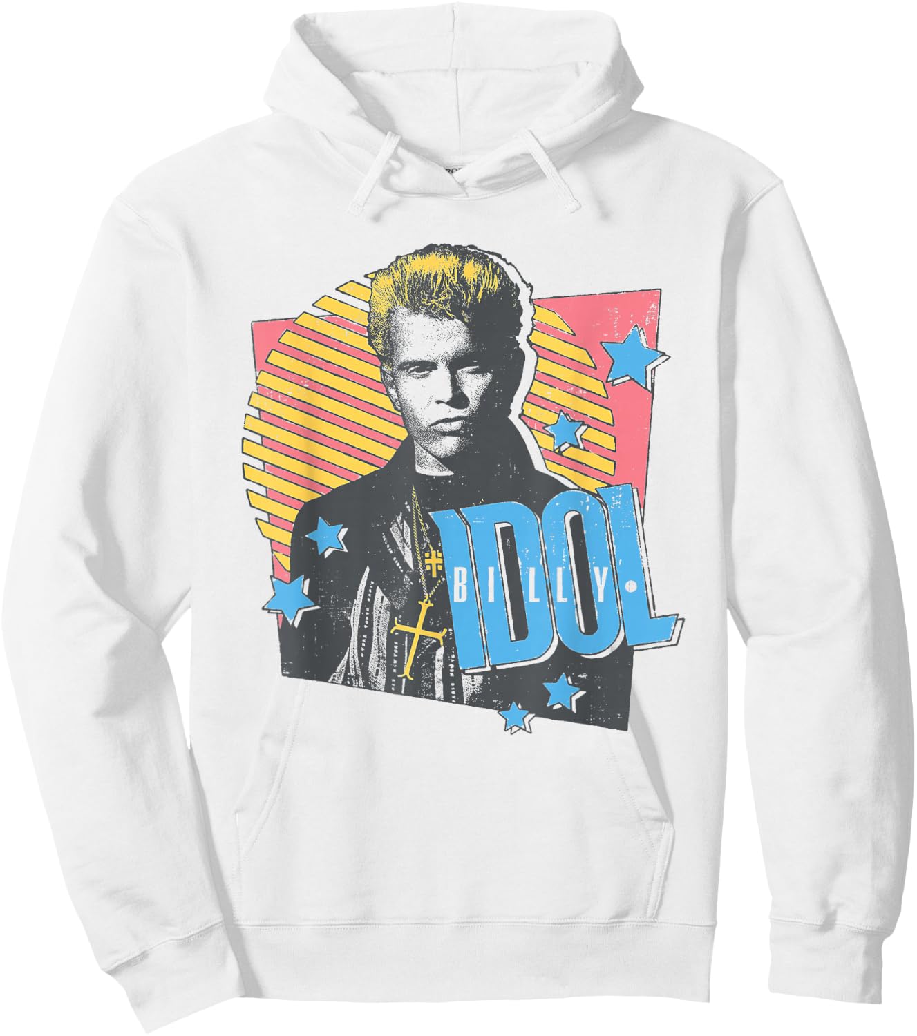 Billy Idol - Retro Contour , white, S Hoodie - Hoodie | White