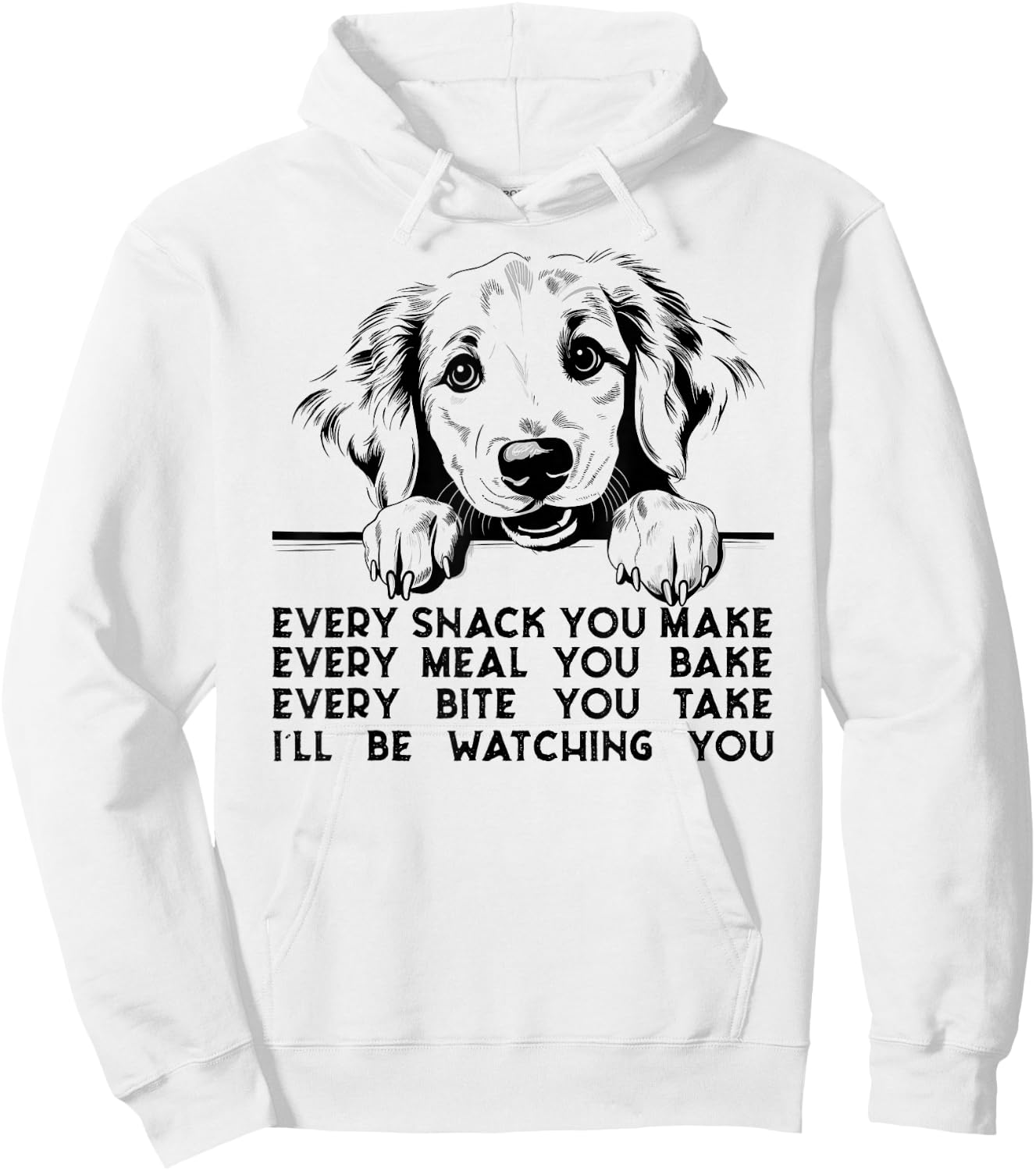 Every snack you make Golden Retriever dog breed retro Hoodie - Hoodie | White