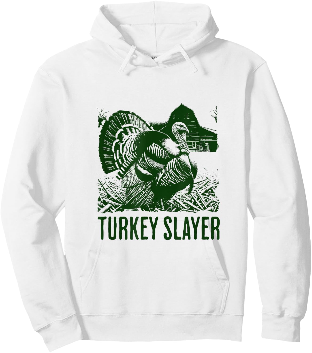 Turkey Slayer - Fun Turkey Hunting Apparel Hoodie - Hoodie | White