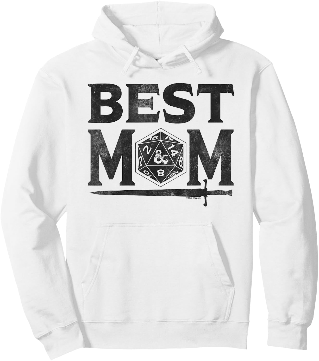 Dungeons & Dragons Mother's Day Best Mom D20 Light Hoodie - Hoodie | White