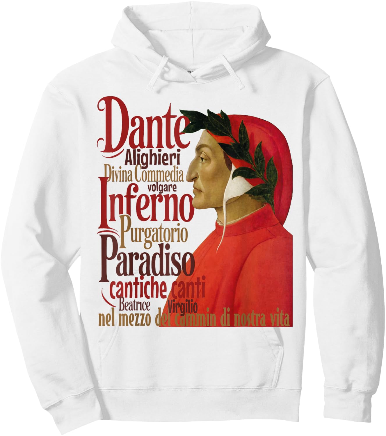 Dante Alighieri de Sandro Botticelli la Divine Comédie Hoodie - Hoodie | White