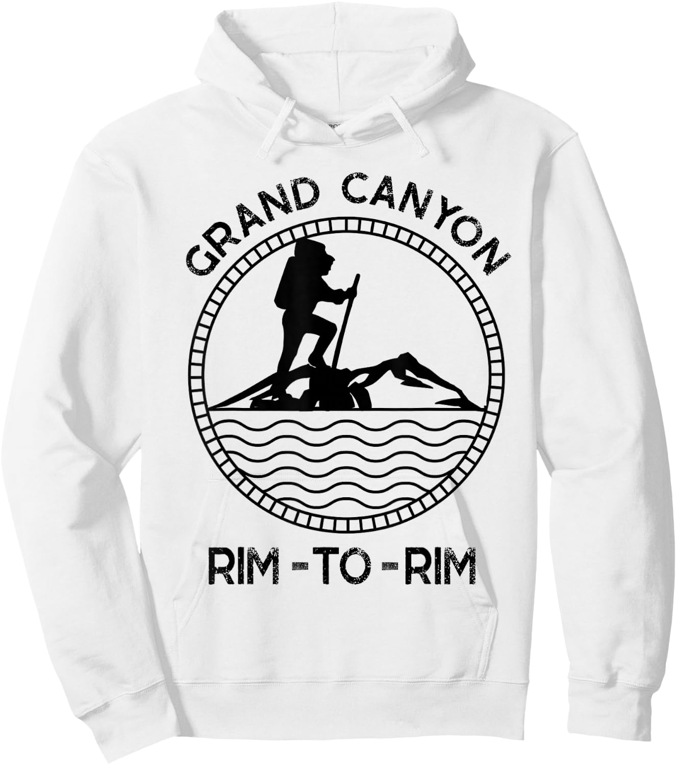 South Rim to North Rim Grand Canyon Hike in Arizona Souvenir Hoodie - Hoodie | White