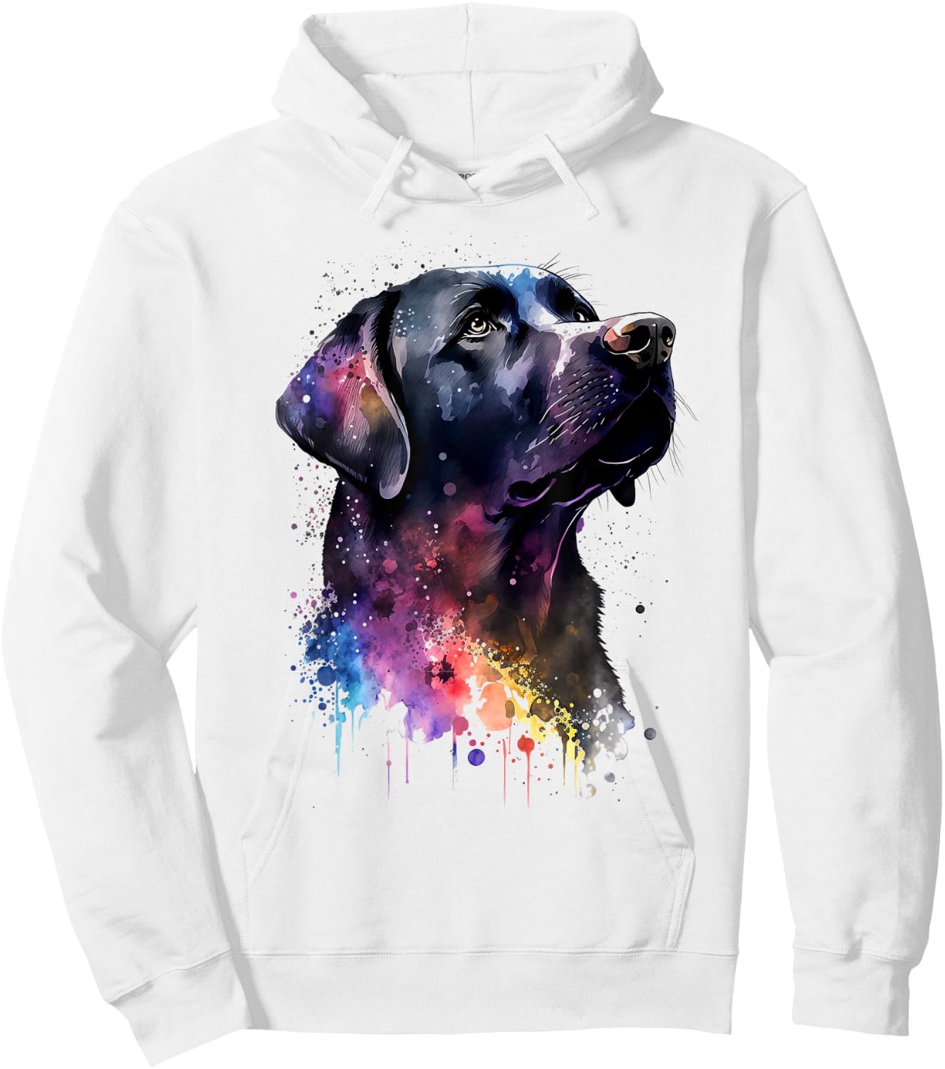 Black Labrador Dog Hoodie - Hoodie | White