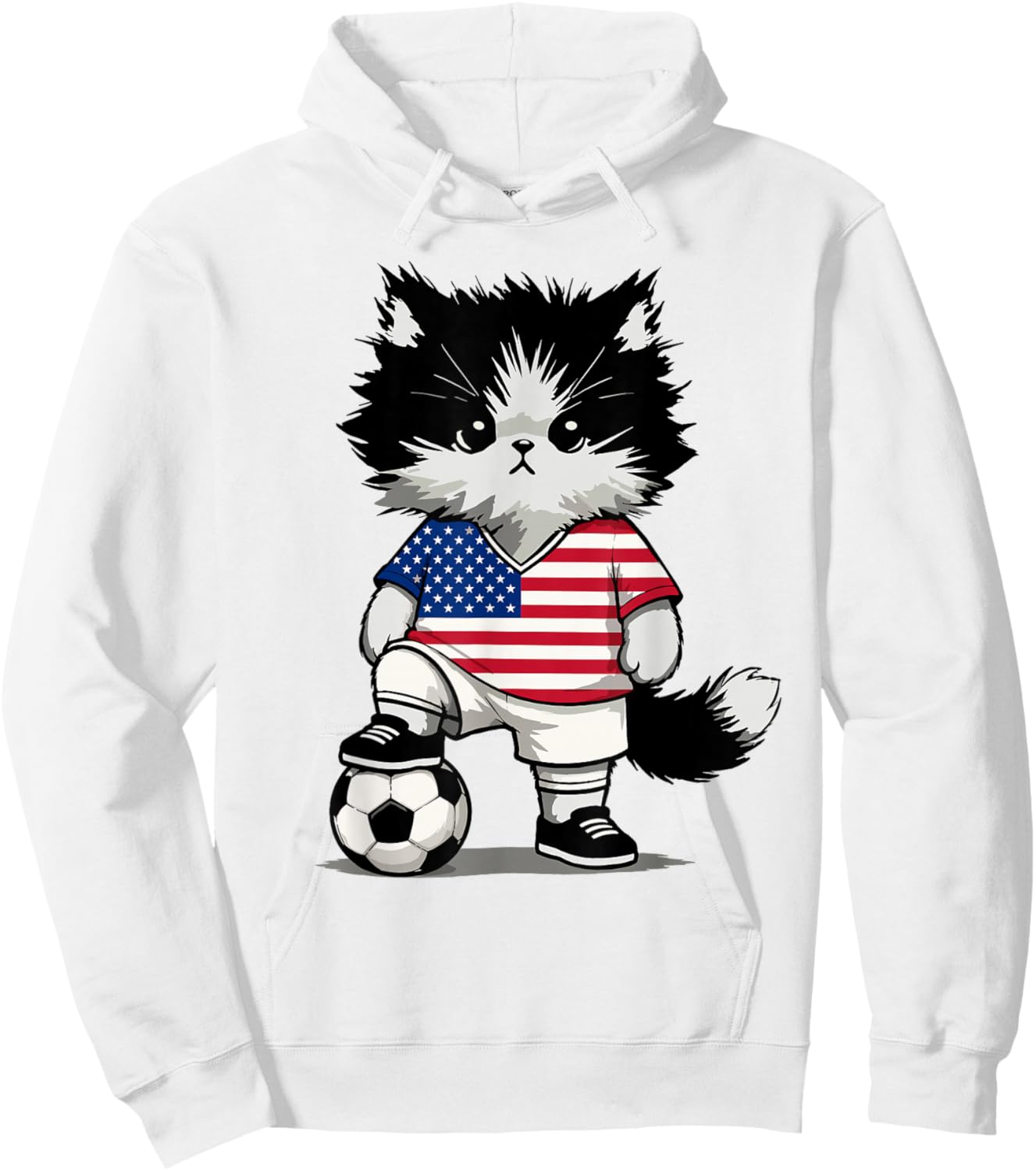 Drapeau américain pour Hommes, Femmes, Enfants, États-Unis Amérique Hoodie - Hoodie | White