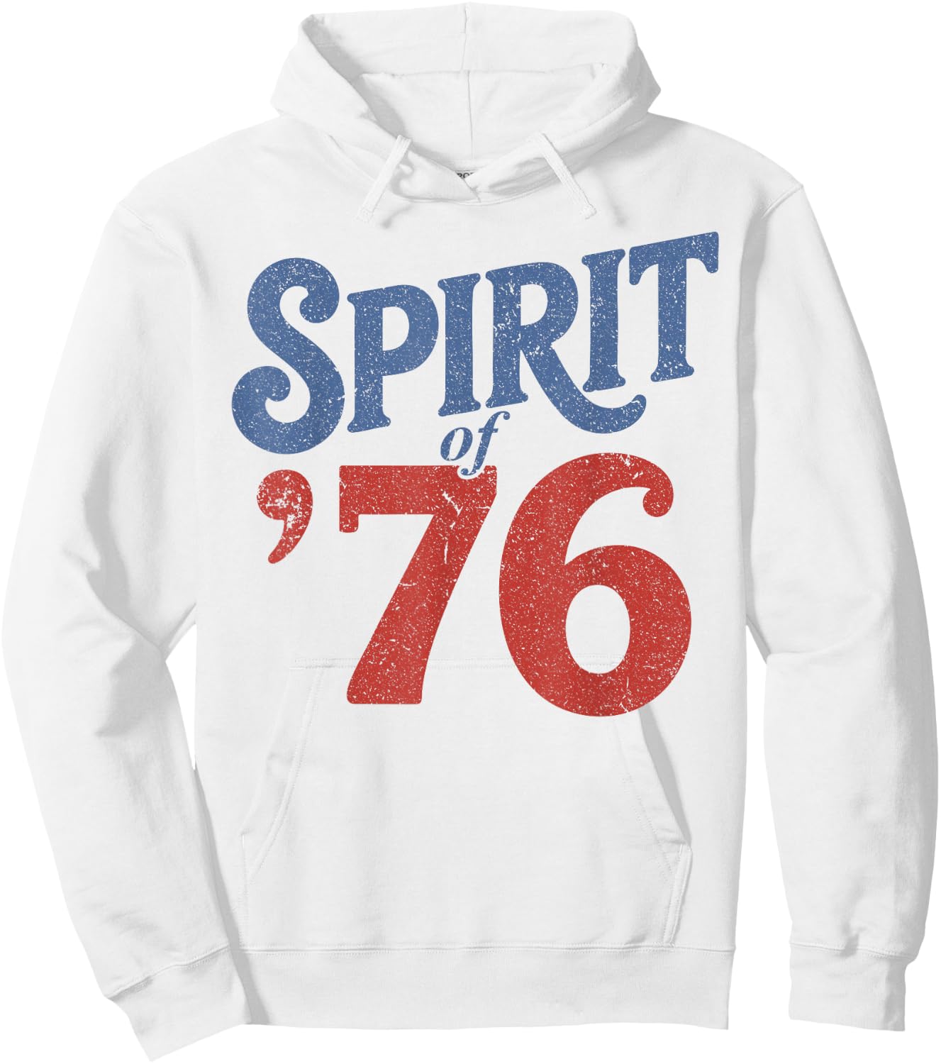 The Spirit 76 Vintage Retro 4th of July Independence Day Hoodie - Hoodie | White
