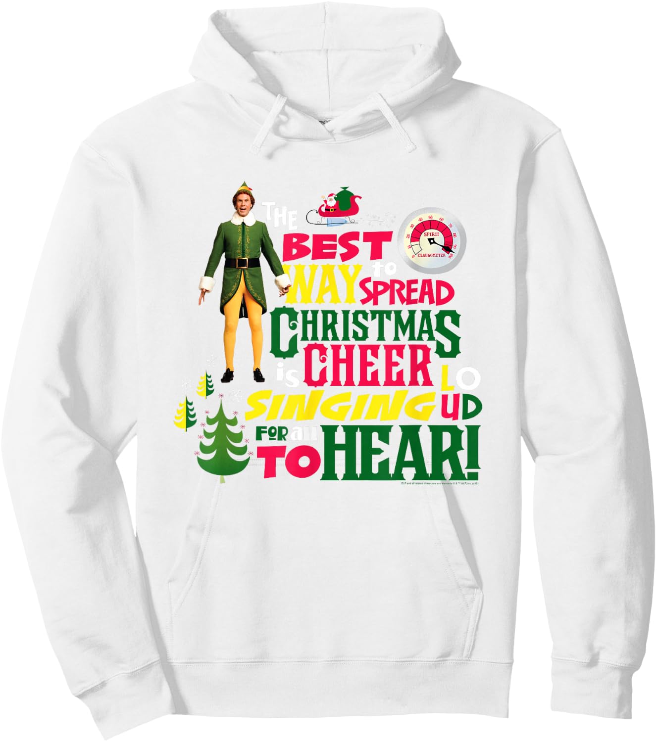 Elf Movie Christmas Cheer Hoodie - Hoodie | White