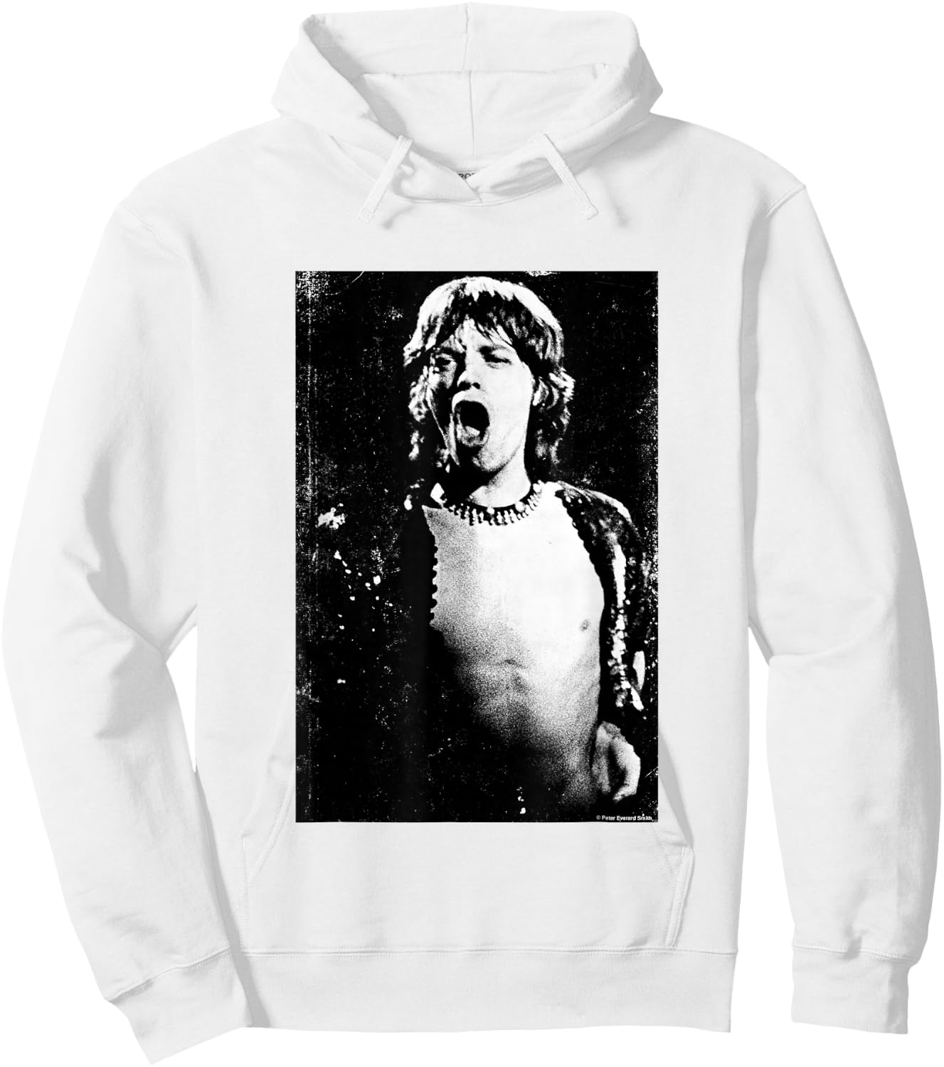 Mick Jagger Of The Rolling Stones Live 1971 By Everard Smith Hoodie - Hoodie | White
