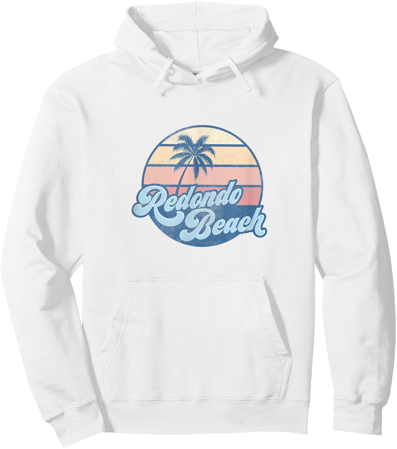 Redondo Beach California CA T Shirt Vintage 70s Surfer Hoodie - Hoodie | White