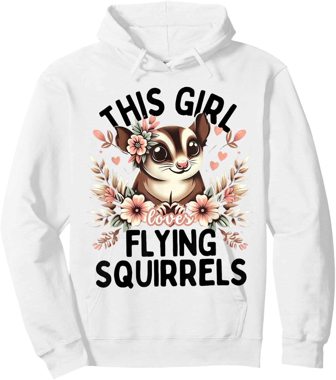 Funny Flying Squirrel Shirt Animal Lover Flying Squirrels Hoodie - Hoodie | White