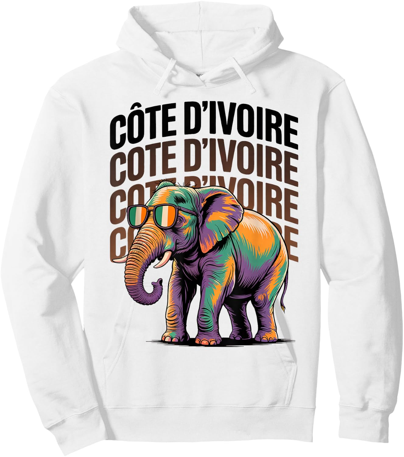 Cute CÔTE D'Ivoire Trip Elephant Ivory Coast Boys Vacay Hoodie - Hoodie | White